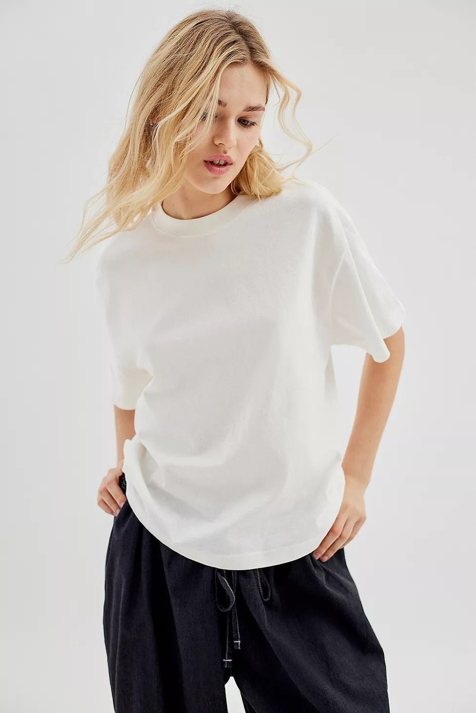 Urban Outfitters Bdg Universal Boxy Tee White Oversized L Nwot